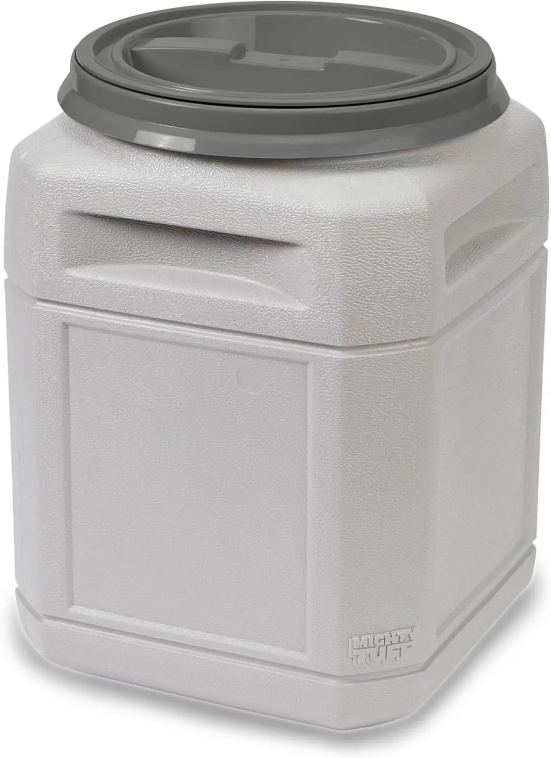 

Герметичный контейнер для хранения корма для собак, объем 10 галлонов (до 40 фунтов), без BPA, сделано в США, с поворотной крышкой и ручками