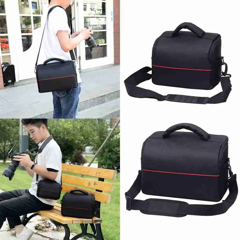 Fashion Digital DSLR Camera Bag Shoulder Bag Waterproof Case Photography Photo Bag For Canon Nikon Sony Lens Pouch Bag