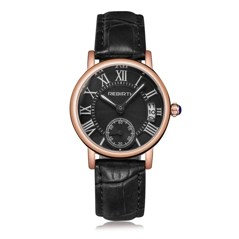 Renascimento 2012 marca original escala romana dial relógio de quartzo para mulheres moda elegante vida à prova dwaterproof água senhoras relógios