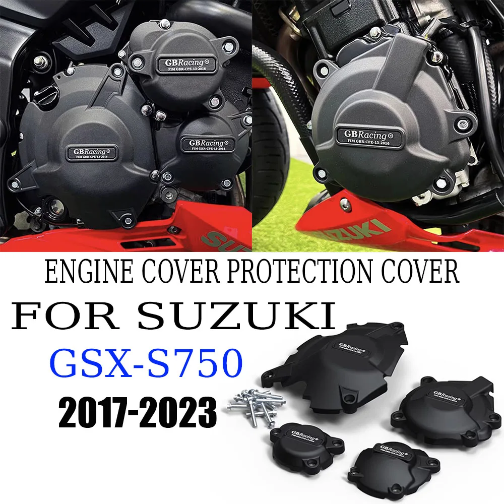 

Защитный чехол для двигателя GB Racing для мотоцикла SUZUKI GSX-S750 2017-2023, устройство защиты двигателя при падении, защитный кожух двигателя.