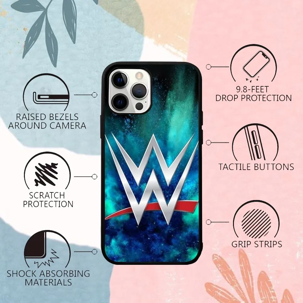 WWE The S-Shield Phone Case For IPhone 15 14 13 Pro Max 11 12 Mini Alex Mirror For Magsafe Wireless Charging Cover