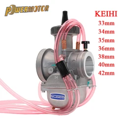 Motorcycle Carburetor for Keihin PWK 33 34 35 36 38 40 42mm Racing Parts With Power Jet 4T Engine Enduro Motocross Pit Dirt Bike