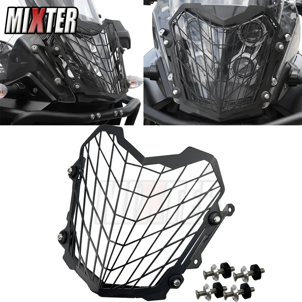 For YAMAHA TENERE700 2020-2024 tenere700 2023 Motorcycle NEW Accossories Front Headlight Grille Lamp Guard Cover Net Protector