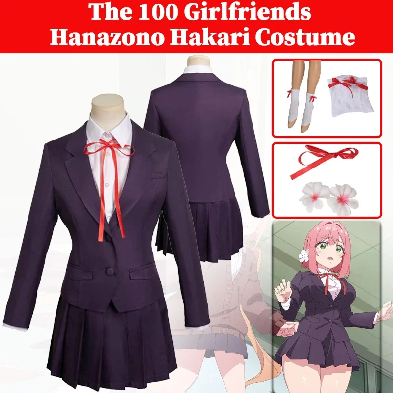 Hanazono Hakari Cosplay Anime Girlfriends Of Love You Costume Women Disguise School Uniform Halloween Suit