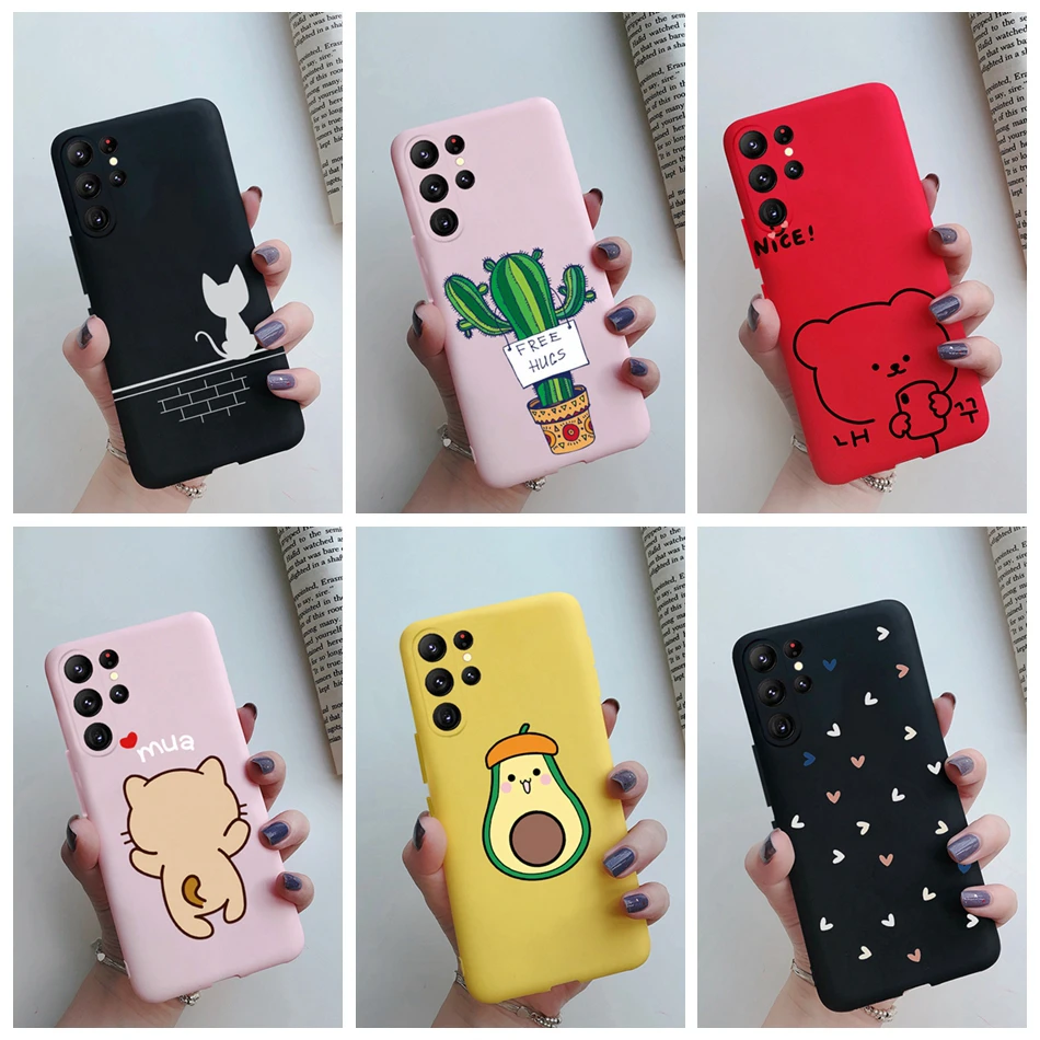 For Samsung S23 Ultra Case S23 Plus Cute Cactus Back Cover Silicone Phone Case For Samsung Galaxy S23 Ultra S 23 Plus Soft Cases