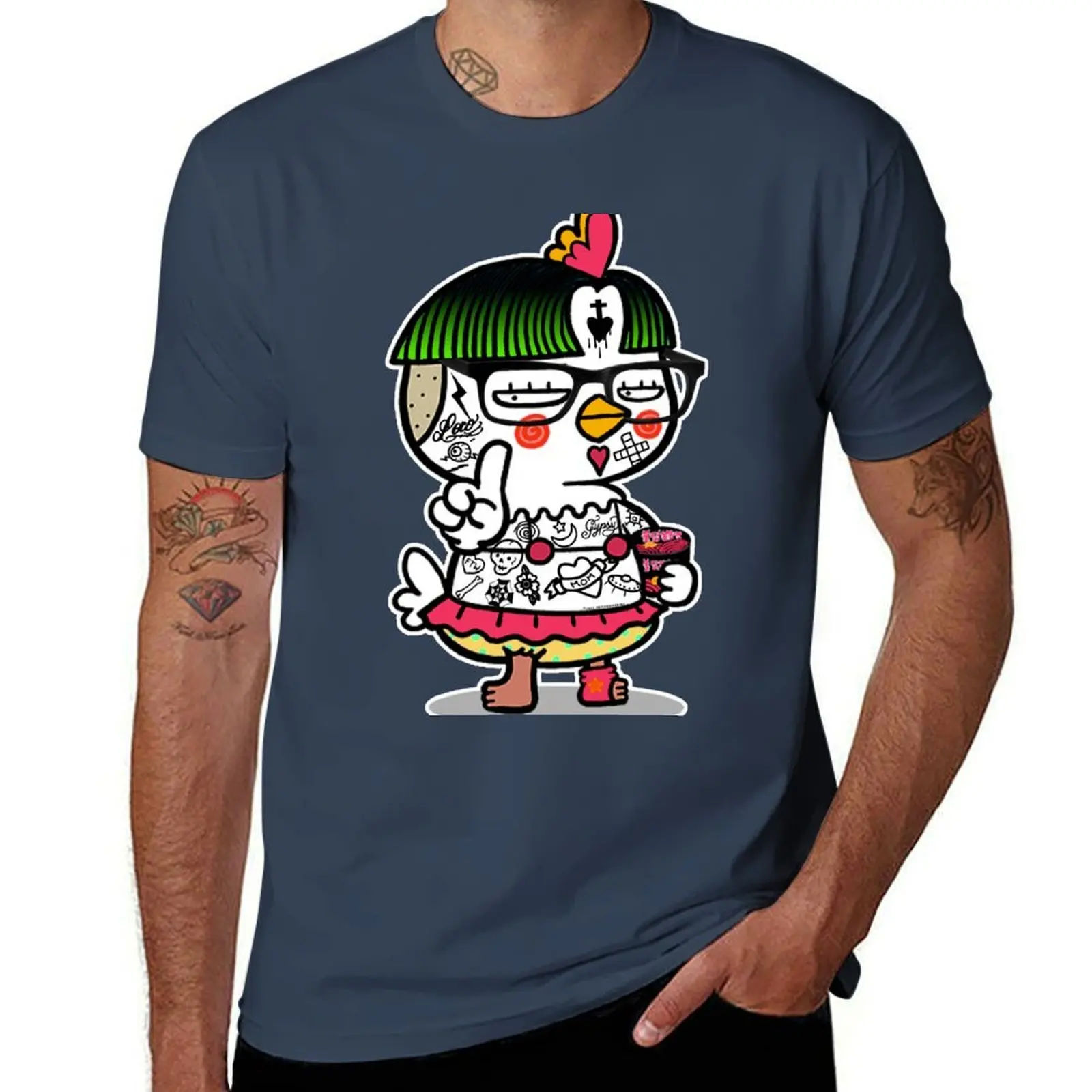 Camiseta coreana Spicy Noodles Remix Hochi, camiseta informal resistente para el trabajo