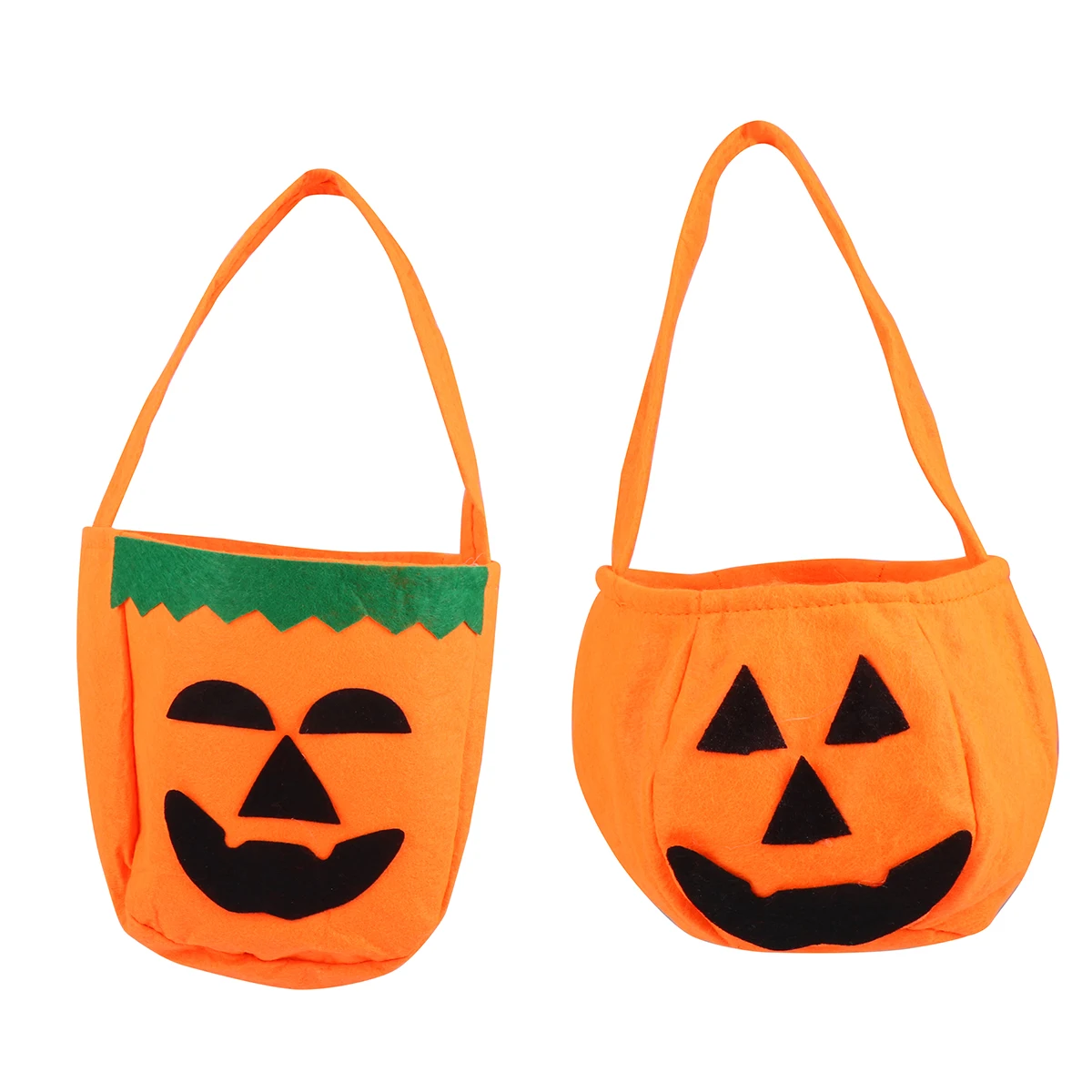 

2 Pcs Pumpkin Bag Storage Gift Container Halloween Candy Pouches Packaging Boxes Bags