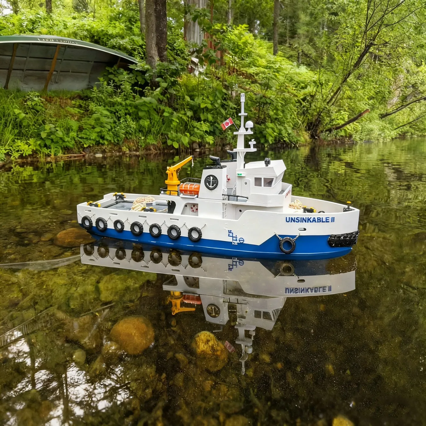 

Радиоуправляемая лодка 70 см, бесщеточный двигатель UNSIKABLE II, инженерные корабли с дистанционным управлением, высокоточная 3D-печатная модель радиоуправляемой лодки, комплект, игрушка-корабель