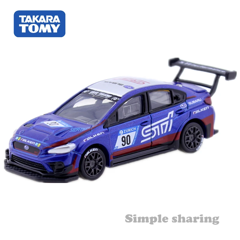 Takara Tomie Premium 24 Subaru Wrx Sti Nbr Challenge 1:62 Auto Race Auto Auto Motoren Auto Diecast Metalen Model Nieuwe Boytoys