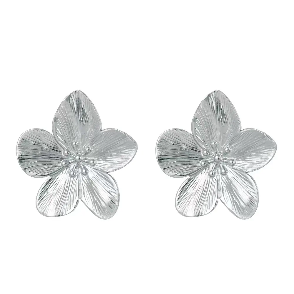 New Women\'s Earrings Cute Sweet Flower Earrings High Quality Stainless Steel Jewelry Fashion Festival Gift 2024