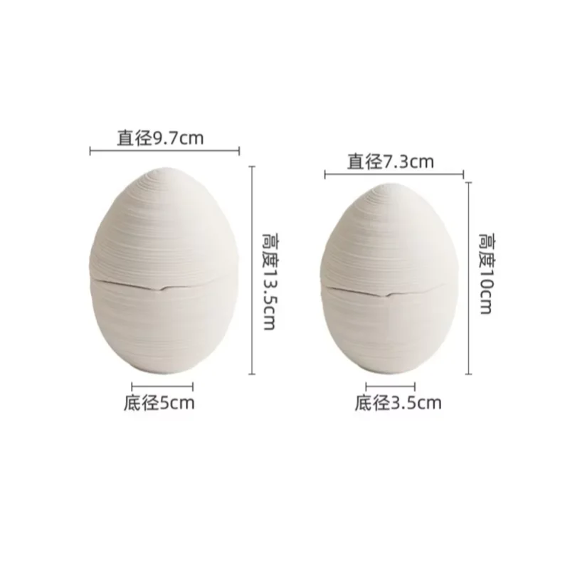 White Ceramic Bowl Dessert Bowl Thick Soup Bowl Yogurt Bowls Steamed Egg Bowls Egg Shaped Bowls Molecular Cuisine Tableware