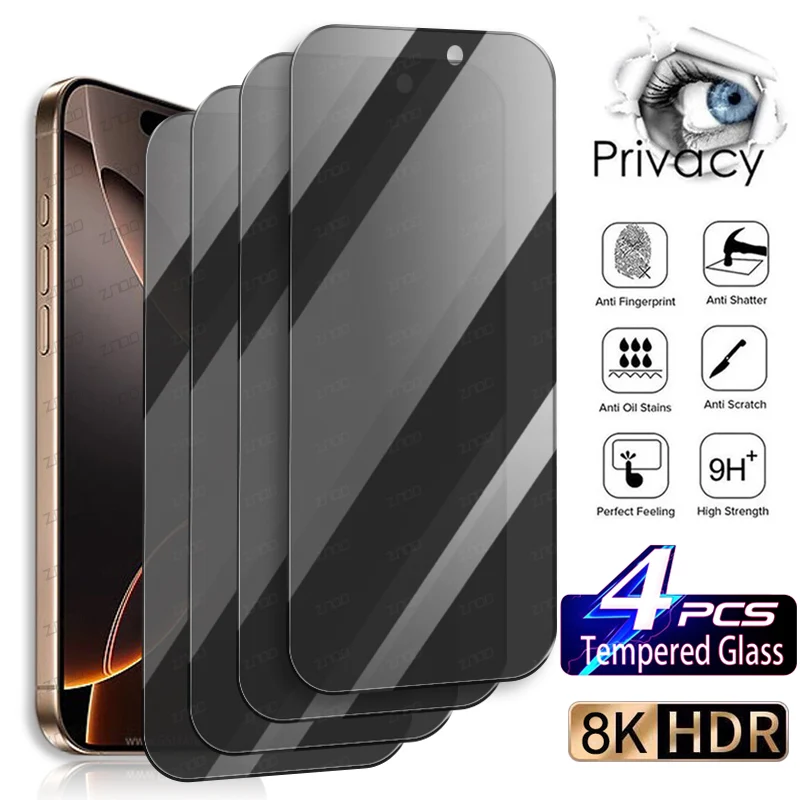 

Защитное стекло, закаленное стекло для iPhone 16 Pro Max 16 Plus, 4 шт.