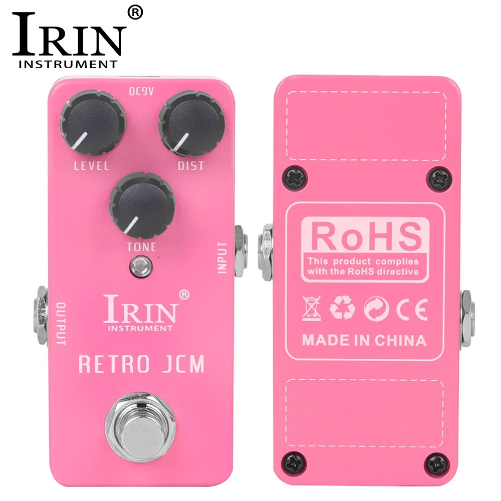 

IRIN RS-13 Retro JCM Guitar Effect Pedal Simulate Classic JCM Tone Offers Larger Distortion & Stronger Output True Bypass Pedal