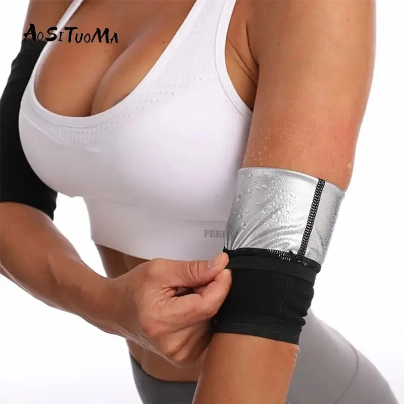 Body Sculpting Sweat Arm Sleeve Sports Fitness Protective Sleeve Dull Sweat Arm Sleeve for Women Trim Arm Band