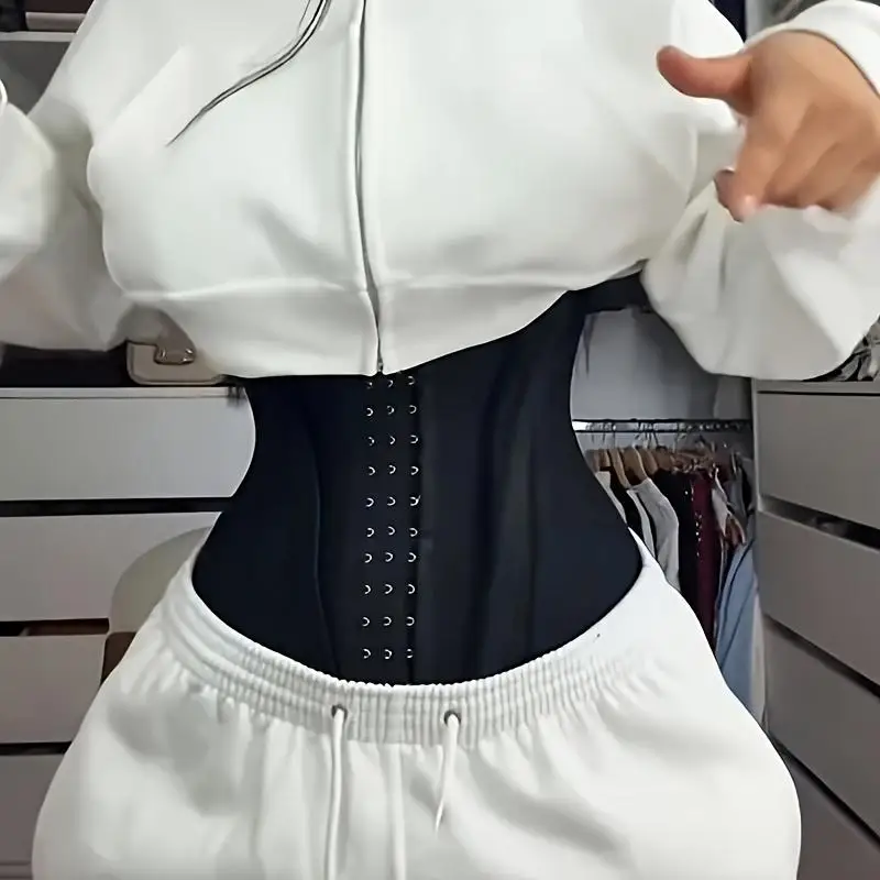 Women's Waist Trainer Belt, Abdominal Control Exercise, Slimming Shapewear with Zipper Hook, Casual Festival Wear, Body Shaper