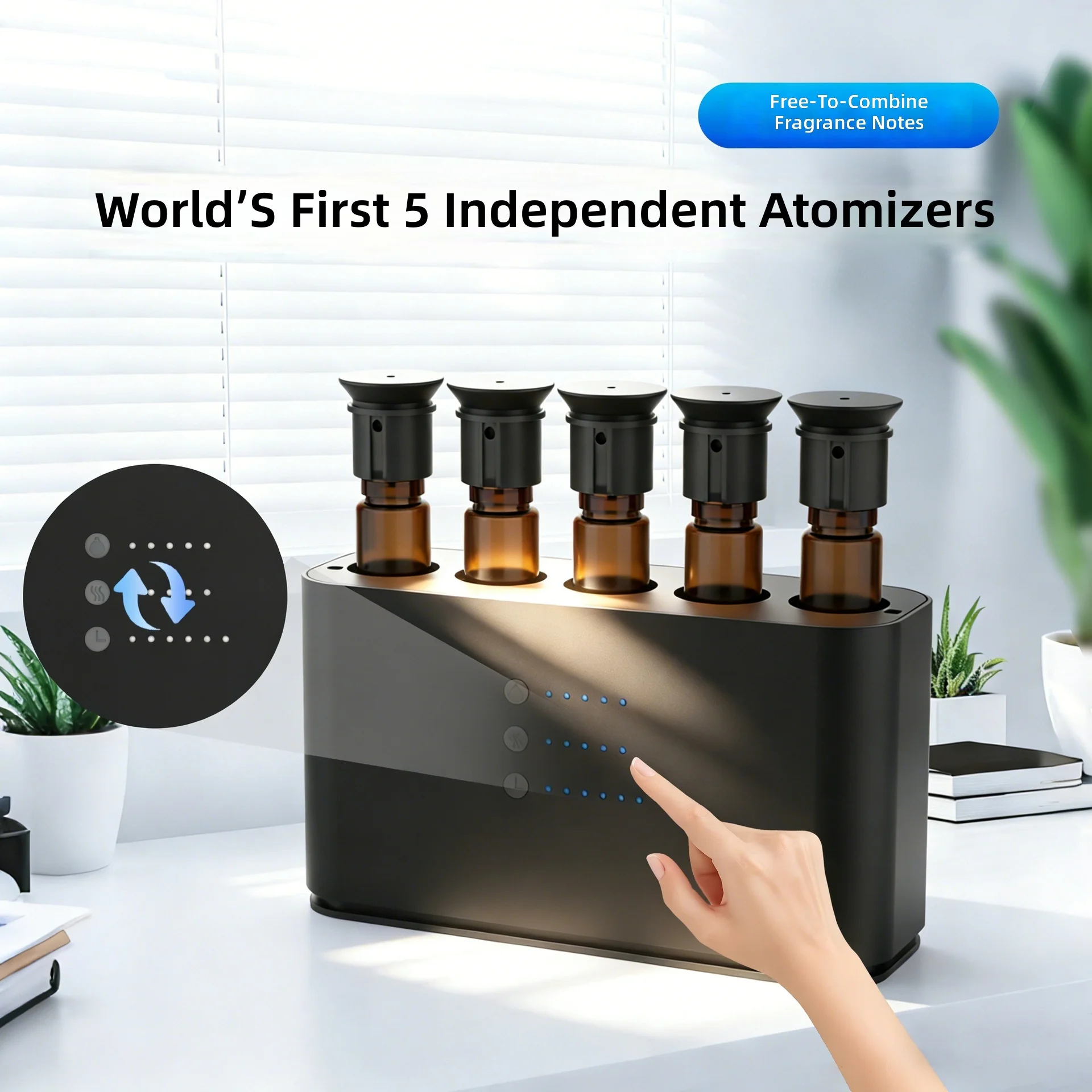 Aromatherapy Diffuser, Essential Oil Mist Maker, Auto Scent Sprayer, Smart Fragrance Dispenser, Cold Air Diffusion Machine