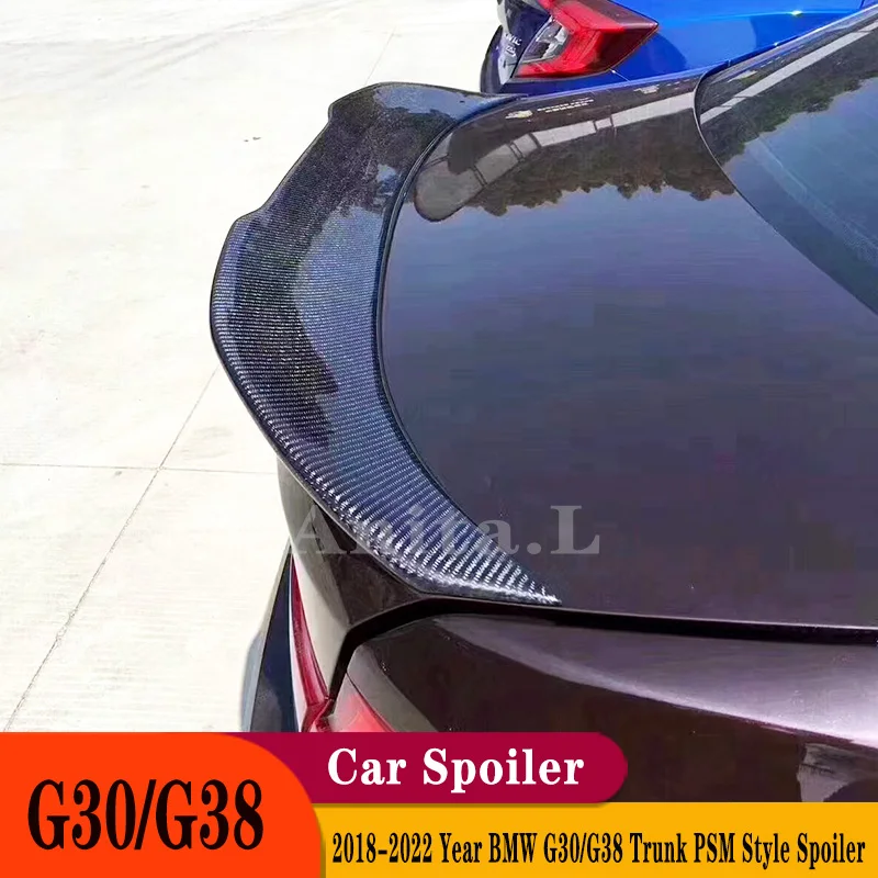 

Car Styling ABS Plastic Unpainted Color Rear PSM Style Spoiler Trunk Wing For BMW G30 G38 M5 520i 528i 535i 530i 525i 2017 2018