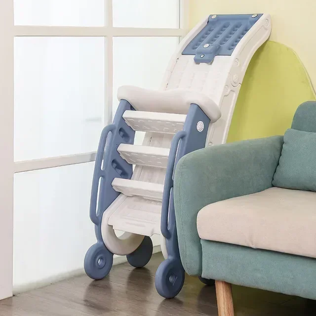 สไลเดอร์รูปยีราฟสำหรับเด็กเล่นในบ้านและนอกบ้าน สไลเดอร์สำหรับโรงเรียนอนุบาล สนามเด็กเล่น ของเล่นกีฬา พร้อมห่วงบาสเก็ตบอล