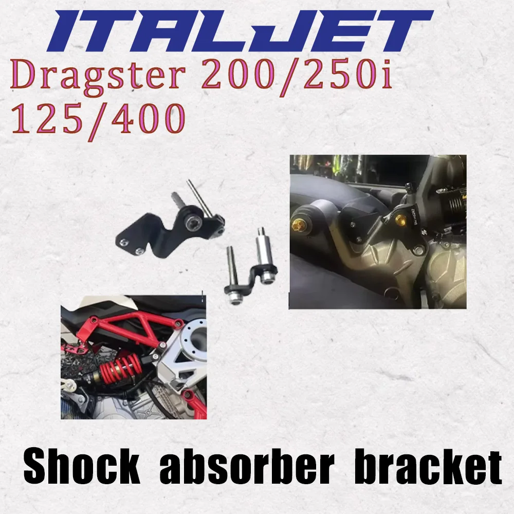 New Fit Italjet Dragster 200 / 250I / 125 / 400 Shock-Absorbing Reinforced Bracket for Italjet Dragster Fit Italjet Dragster 200