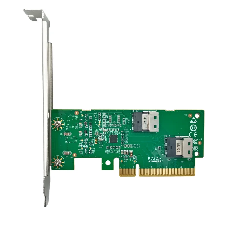 PCI Express 4.0x8 à deux adaptateur SlimSAS SFF-8654 4i