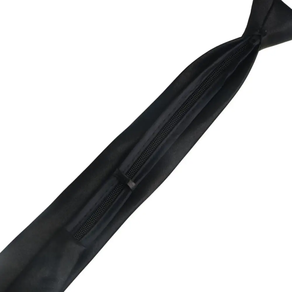 Gravatas Women Bow Ties Men Neckties College Style School Students Neckties Zipper Neck Ties Scarf Tie Black Neckties