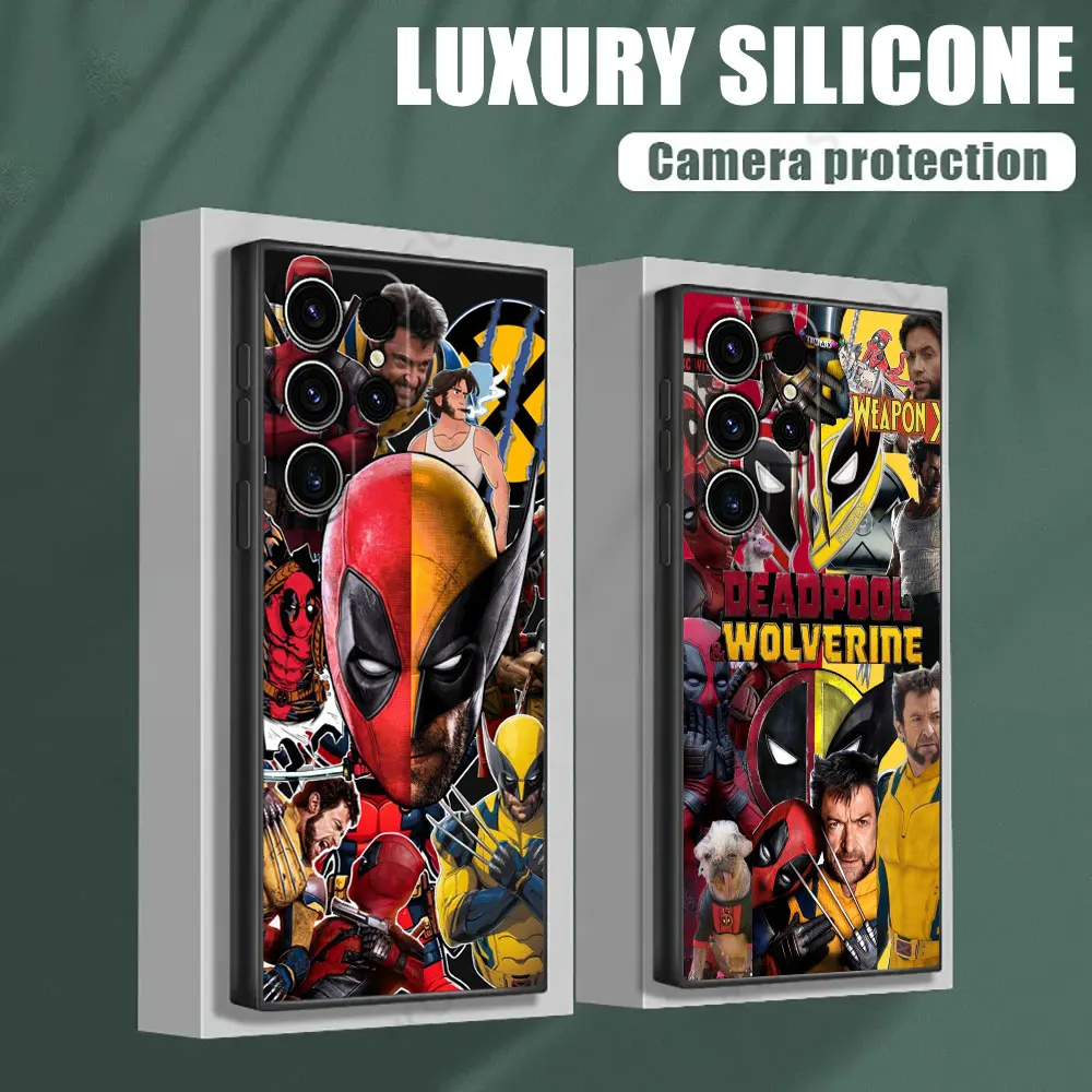 

Deadpool and Wolverine Comics Phone Case for Samsung Galaxy S26 S25 Ultra S24 S23 Ultra S22 Plus S21 5G S20 S21 FE S26 Soft Case