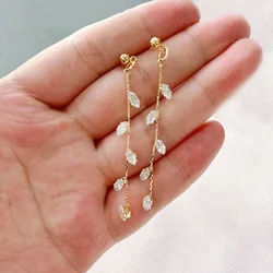New Fashion Leaf Earrings For Women Exquisite Mini Set Hypoallergenic Wedding Silver Color Earring Jewelry Pendant Gifts