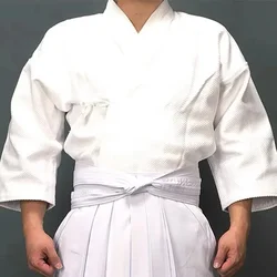 男性と女性のための伝統的な日本の武士服,黒,青,白のユニフォームユニフォームスーツ,羽子パンツ