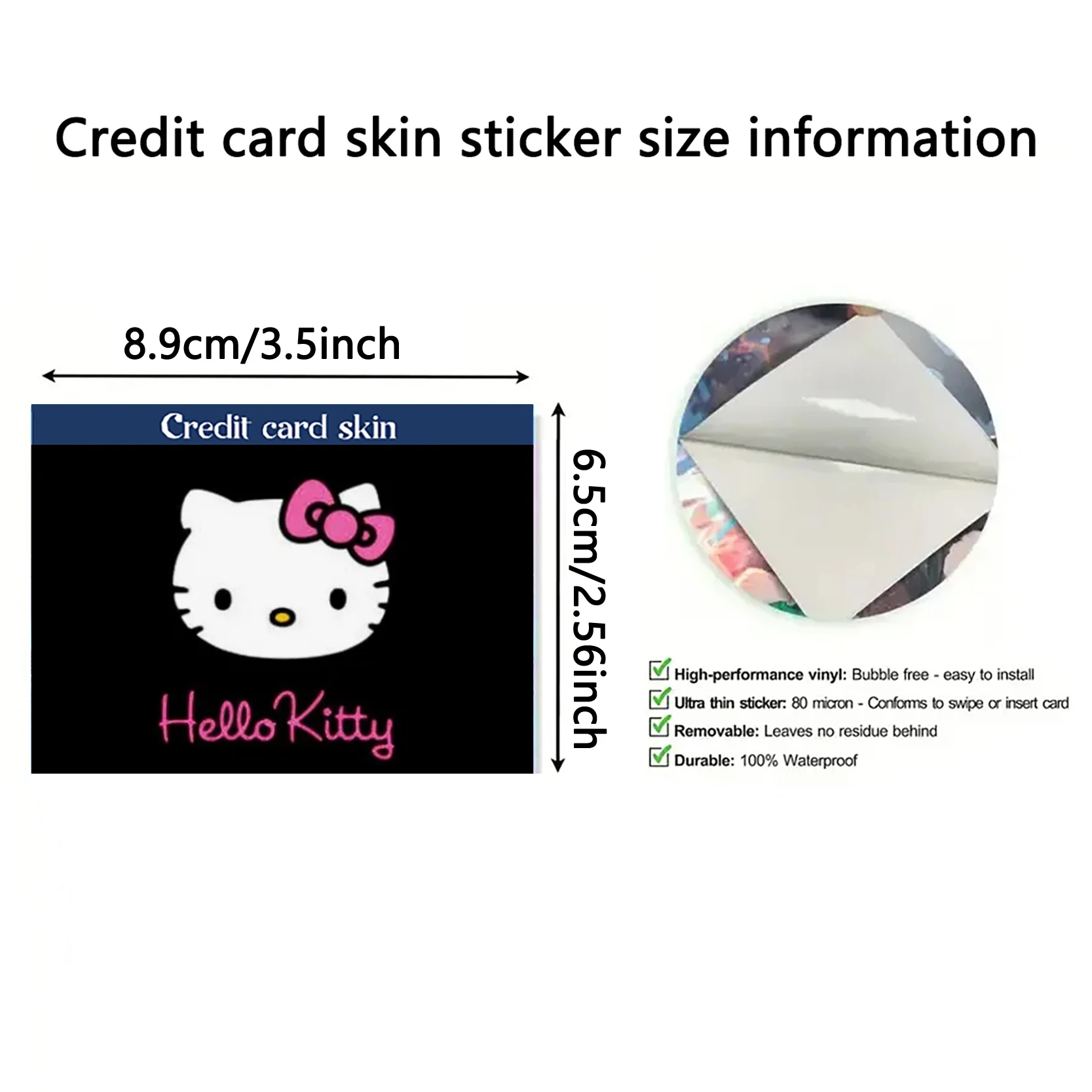 Cartoon Anime Credit Card Skin Stickers Pocket Monsters Sticker for VISA Credit Card Bank Bus Subway Access Card Decoration