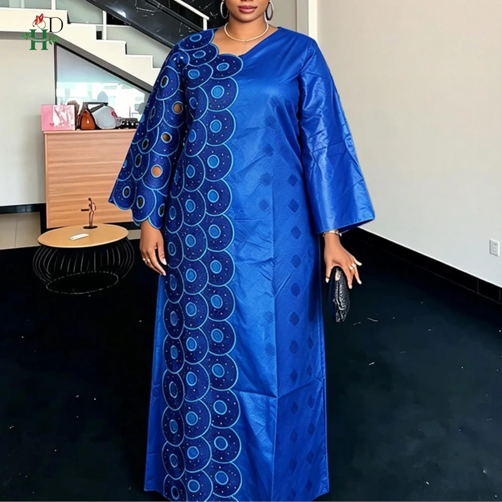 

H&D Dresses on Clearance Sale African Dresses for Woman Bazin Riche Dresses Turkey Dress Wedding Africain Femme Robe Africaine