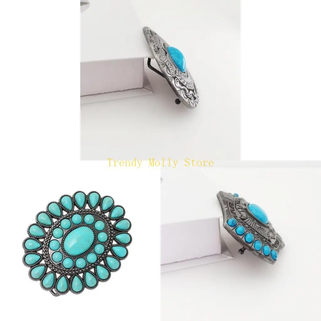 

N5KB Бирюзовый ремень замены пряжка для подростковой талии заменить пряжку ремонта