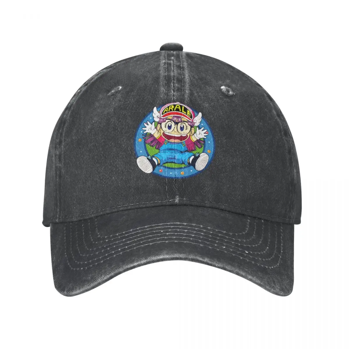 Arale Norimaki Dr. Slump Unisex Baseball Cap Anime Distressed Denim Caps Hat Casual Outdoor All Seasons Travel Snapback Cap