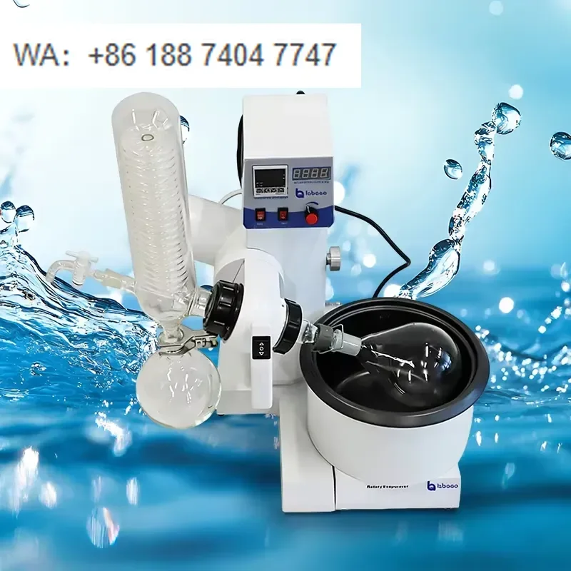 for  1L Rotary Vacuum Evaporator Laboratory Pilot Plant Stainless Steel High Borosilicate Glass Motor Operated
