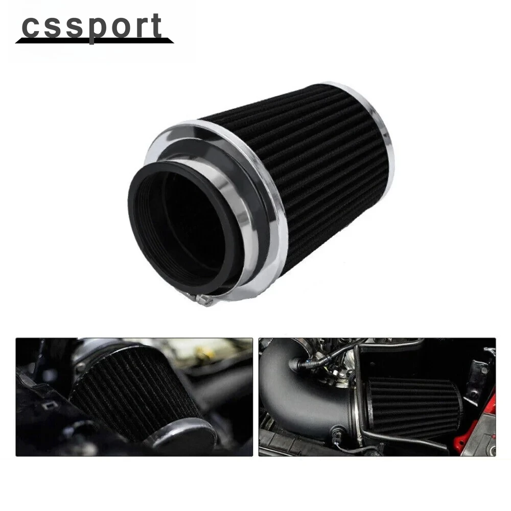 

Универсальный 3-дюймовый 76 мм очиститель впускного отверстия с высоким расходом, сухой фильтр, сменный конус впуска холодного воздуха, черный