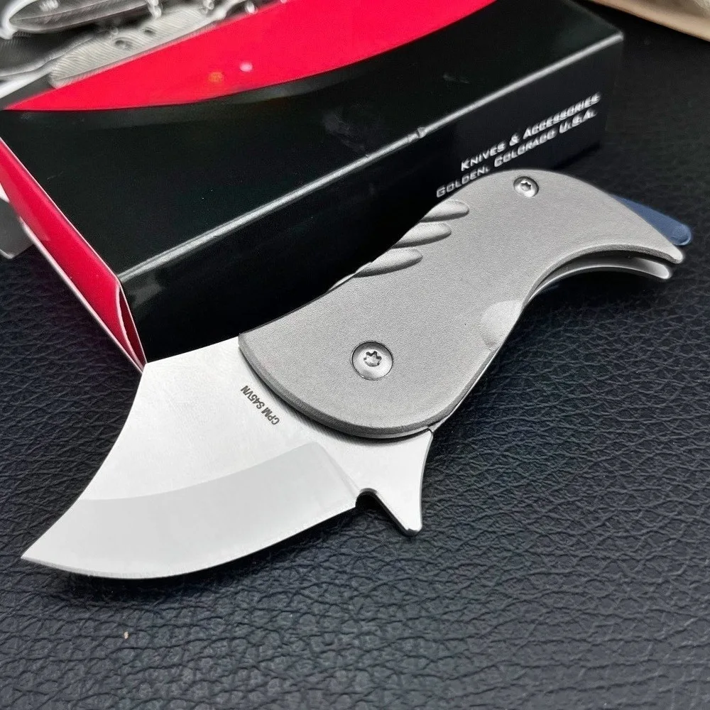 

Мини-складной нож C256, высокое качество, лезвие 440C, алюминиевая ручка, портативный карманный нож для кемпинга, нож для выживания и резки на открытом воздухе