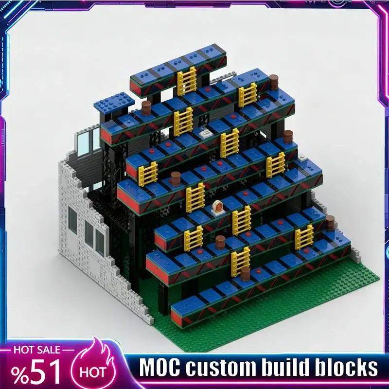 NEW 2758 PCS Arcade Game Scene MOC Creative Building Brick Model Custom Puzzle Blocks DIY Assembly Educational Toy Gifts Display