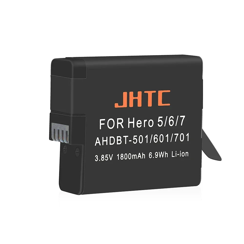 JHTC 1800mah Battery For Gopro Hero 5 Sports Camera Accessories For GoPro Hero 5/6/7/8 Black Batteries