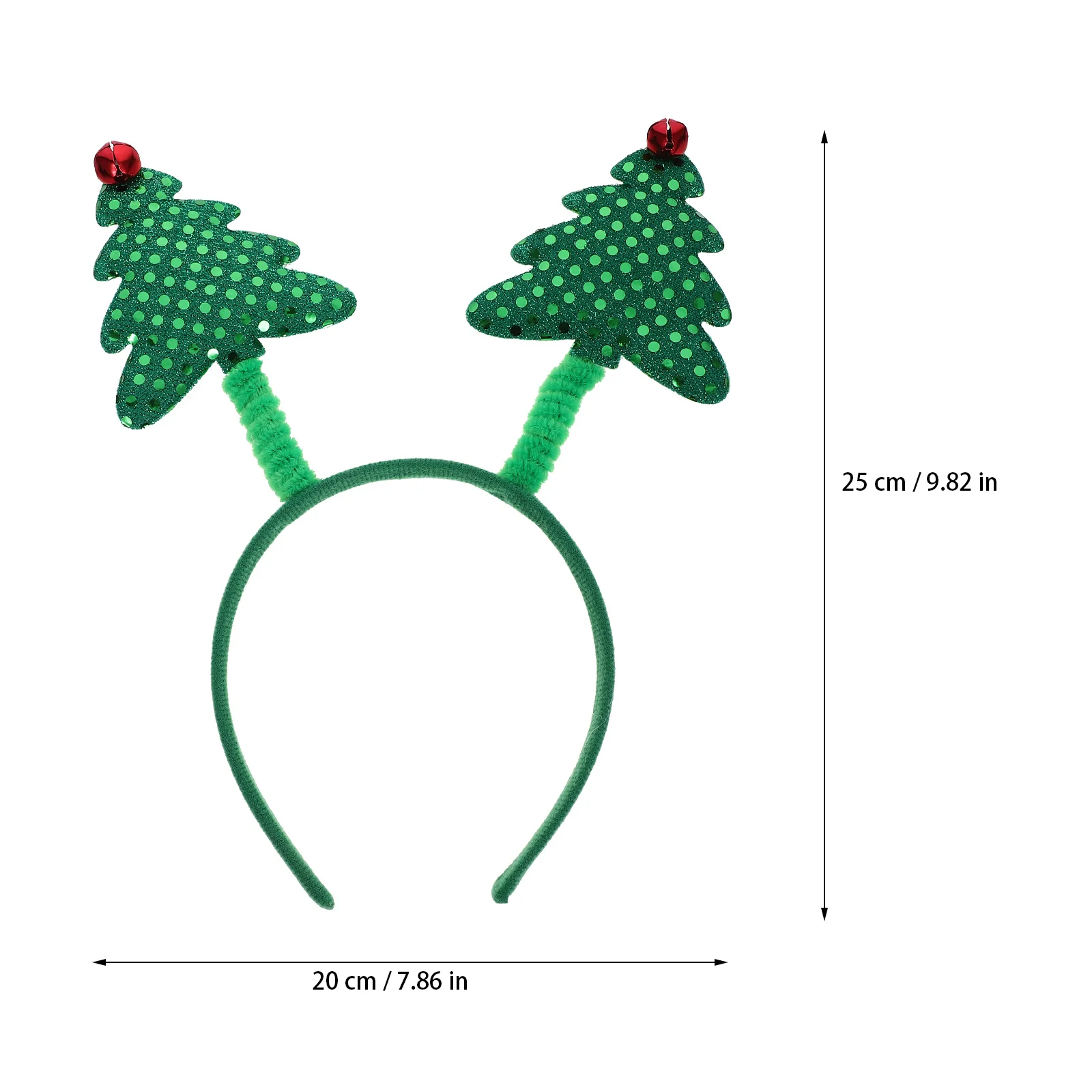 

Xmas Party Headband Christmas Tree Shaped Hair Hoops for Festival Cosplay Costume Decorative Holiday Accessory Fun Wear