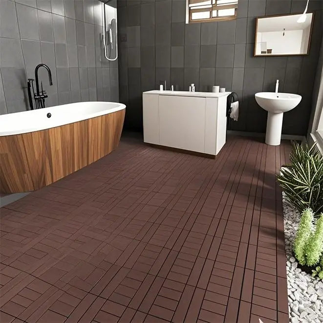 

12" Patio Deck Tiles, 44pcs DIY Module Interlocking DeckingTiles Floor Tile Outdoor and Indoor,Garden Floor Boards