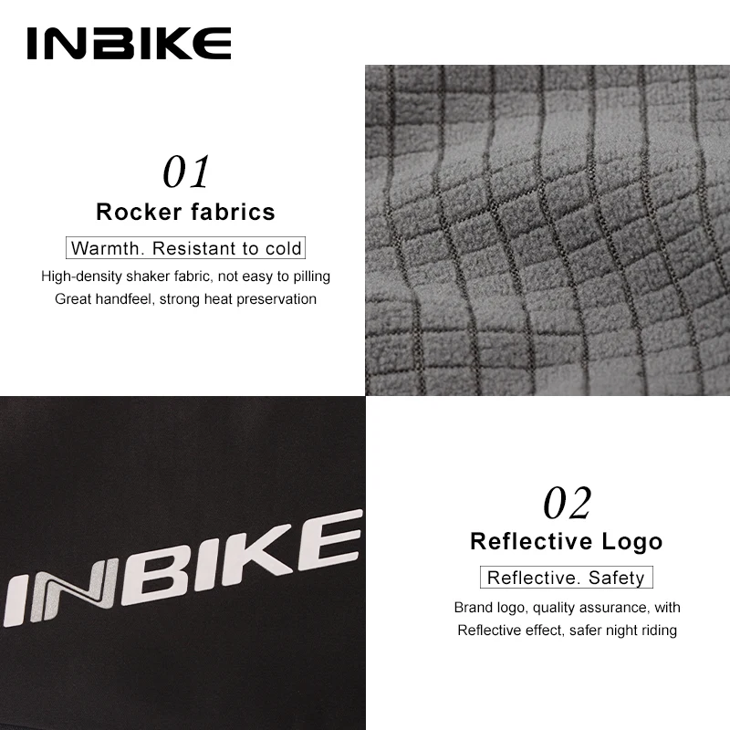 INBIKE Winter Radfahren Hosen Männer Fleece Sport Reflektierende Hosen Warm Halten Thermische Fahrrad Bike MTB Hosen Lauf Kleidung IN071