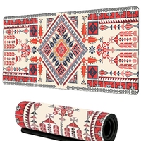 Personalized Persian Style Large XXL PU Leather Portable Table Desk Pad Computer Speed Style Keyboard Office Game Players Layout