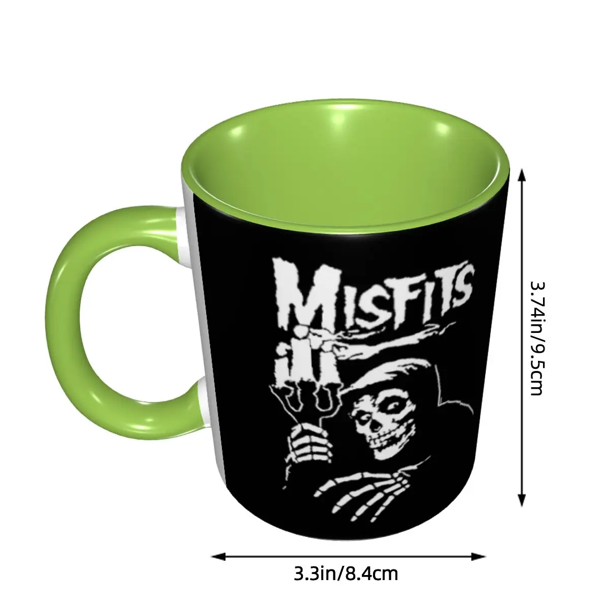 DIY Horror Punk Rock Band Misfits Ceramic Mugs Customized Coffee Cup Creative Gift