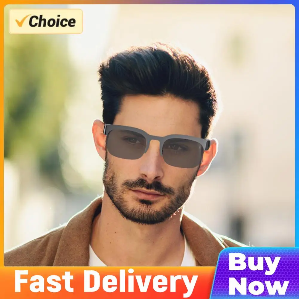 

Smart Glasses AI Translator Hands-Free Music & Calls BT Sunglasses UV Protection Outdoor Sports Headphones for Men Women