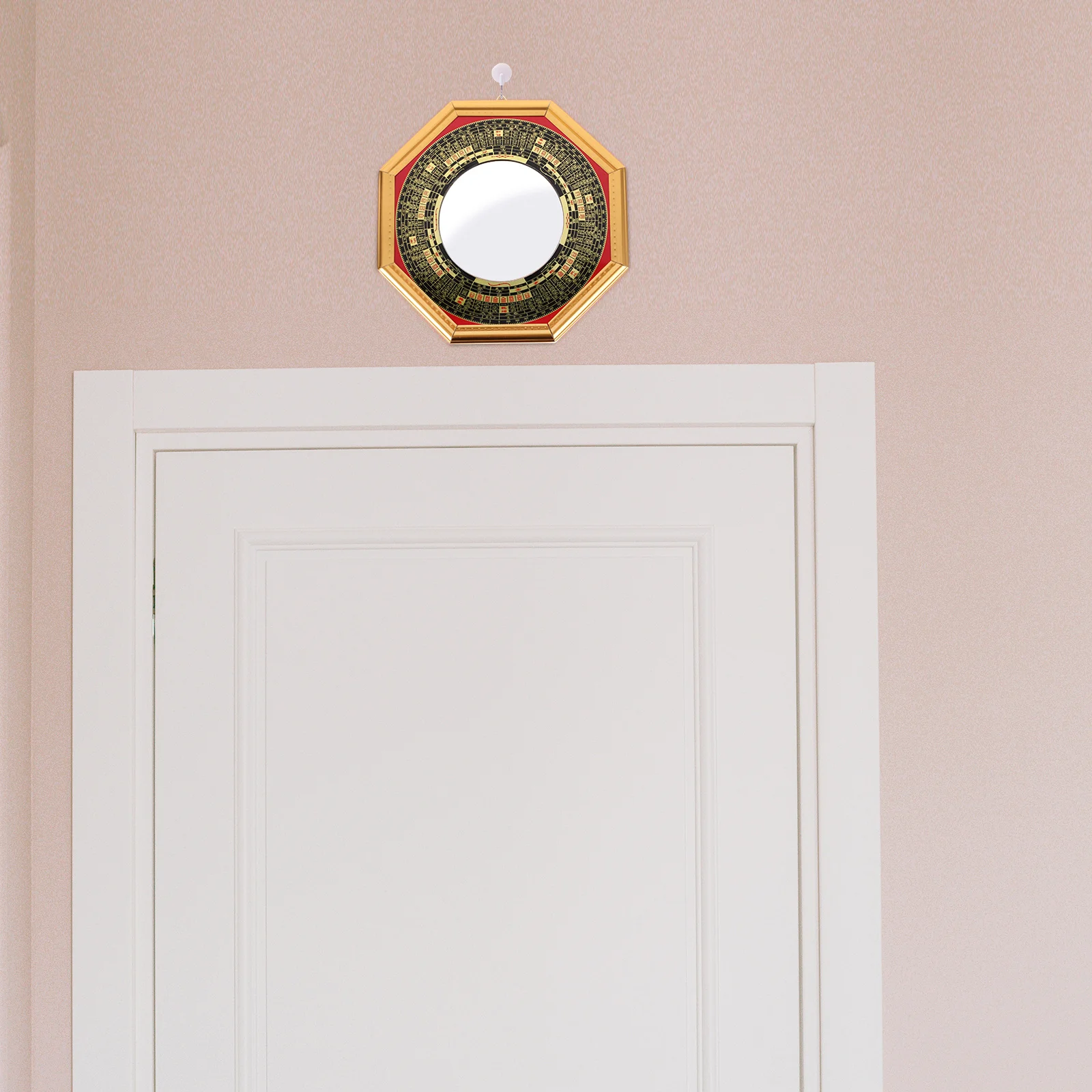 تسعة قصر تاي تشي محدب باغوا مرآة خشبية ثمانية مخططات للمنزل معبد ديكور طرد الأرواح الشريرة نعمة محظوظ هدية ديكور #4