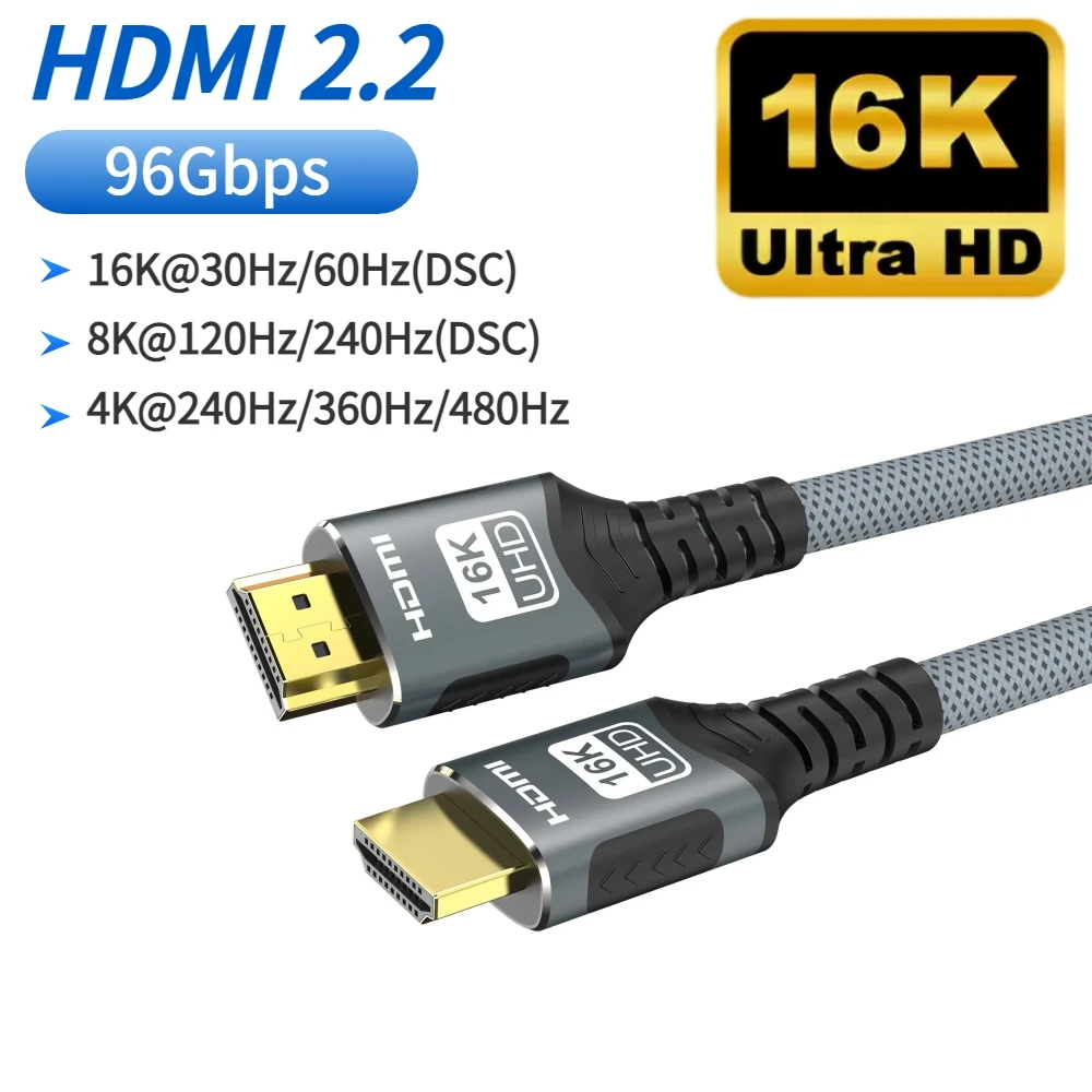 8K HDMI 2.1 Kabel 4K@120Hz 8K@60Hz 48Gbps EARC ARC HDCP Ultra High Speed für RTX Videokabel PC Laptop Projektor HDTV PS5 1m2m3m