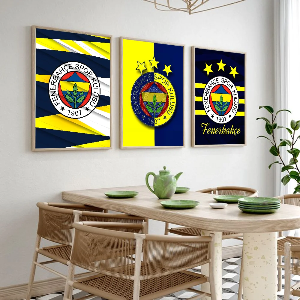 T-Turkey FenERbaHce-E Poster HD art sticky wall waterproof home living room bar decoration