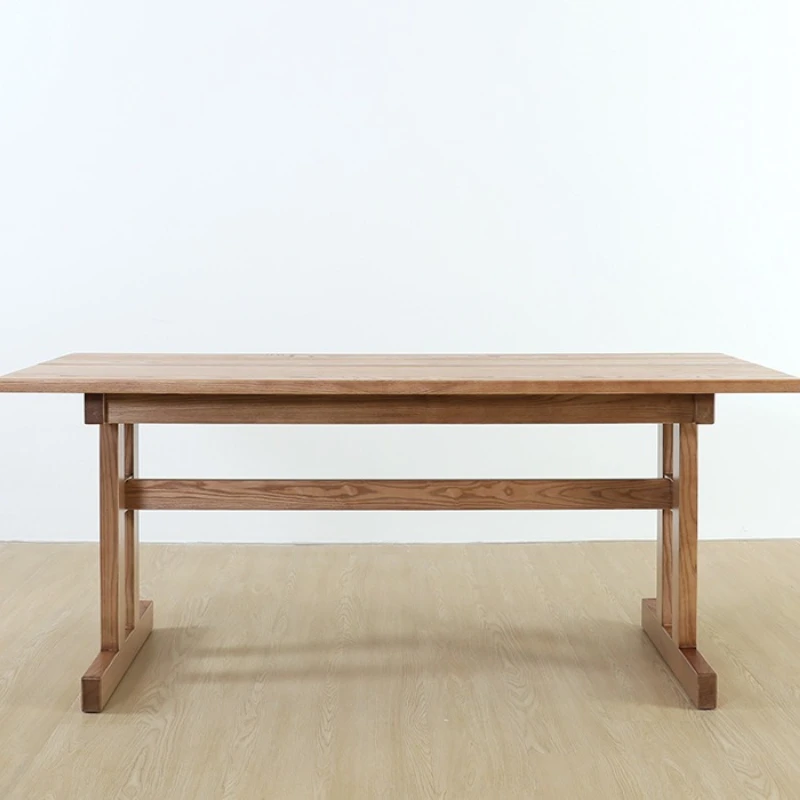 

Скандинавский японский обеденный стол, прямоугольный минималистичный современный дизайн, чайный столик, гладкая гладкая мебель для дома Mesa De Comedor XY40CZ