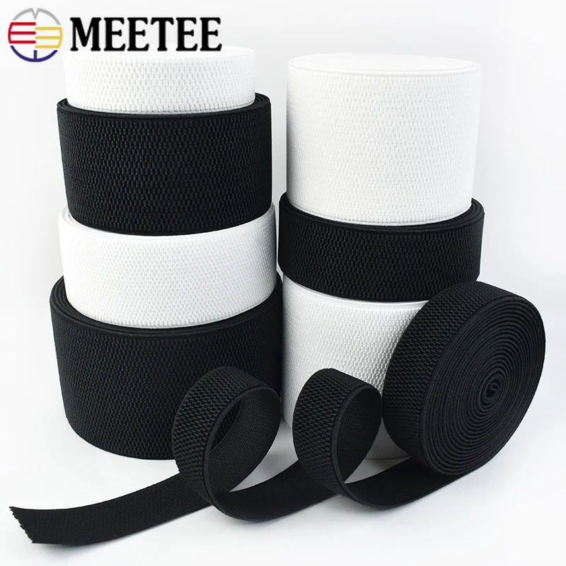 

1/2/3/5Meters 2.5-10cm Polyester Elastic Band for Sewing Skirt Belt Waistband Stretch Strap Webbing DIY Garment Accessories