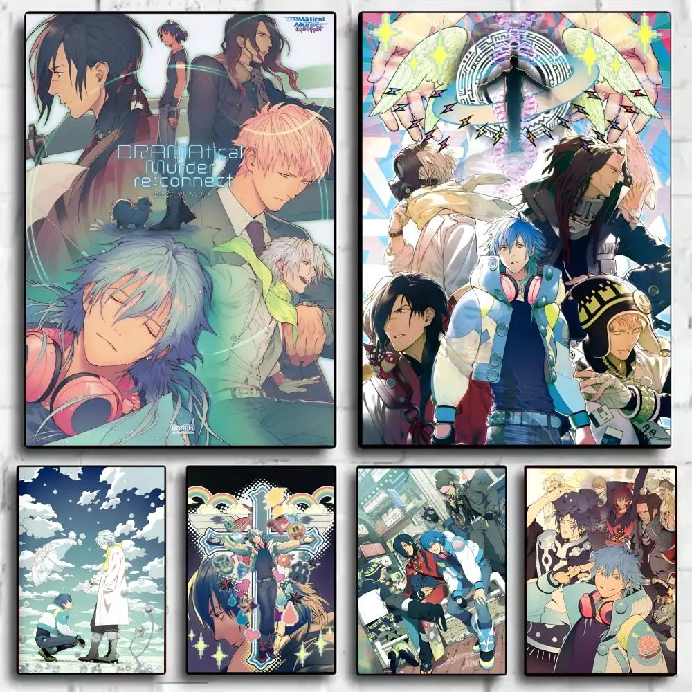 D-Dramatical Murder Poster Stickers Mural Painting Self-Adhesive Wall Decals for Bedroom Living Room Home HD Decor Gift