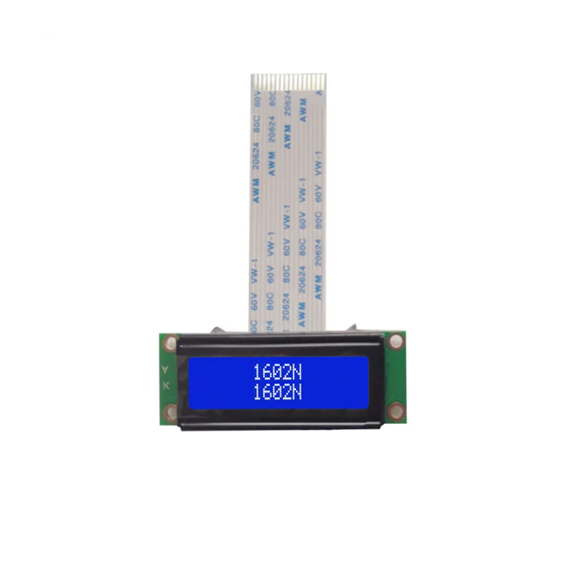5V 1602 1602N LCD-Bildschirm AIP31066 oder EQV Blau/Gelb Grün/Grau